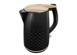 Чайник Centek CT-0025 (Black) металл 1.8л, 1800W, двойные стенки, кнопка вкл. на ручке