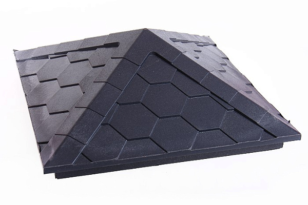 Колпак полимеркомпозитный Everest 390х390 мм (1,5 кирпич): серый