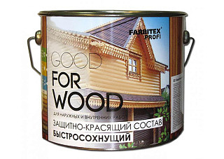 Состав защитно-красящий для древесины быстросохнущий FARBITEX ПРОФИ WOOD Бесцветный (9,0кг)