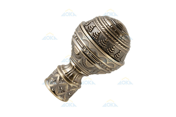 Наконечник металлический D16 Ампир антик уп 2 шт