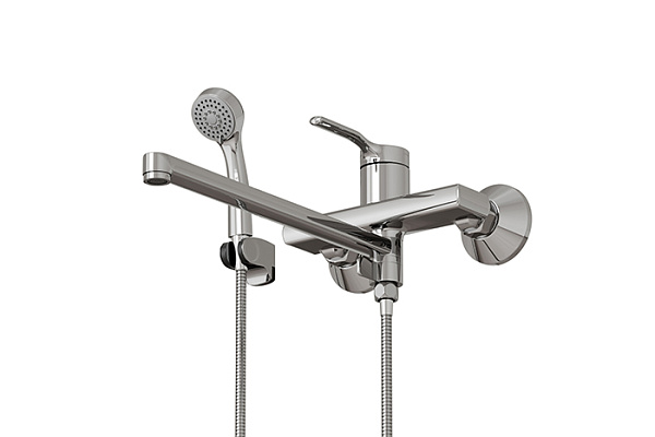 Смеситель для ванны и раковины 35k MIXLINE ML40-02 Flat (Латунь, Картридж 35мм)