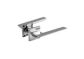 Ручка дверная Нора-М Slim 130К хром (368)