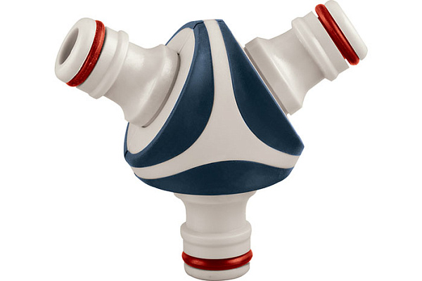 Соединитель ELITECH Garden HF 019 Y-образный, тройной, пластик, премиум-класса (1/50)