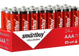 Элемент питания 03 SMARTBUY LR03/4S (4/24/480) (SBBA-3A24S) (7529)