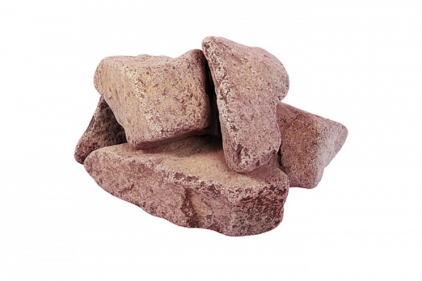 Камни для сауны Кварцит Банные штучки малиновый, обвалованный, в коробке (20,0кг) (33091)