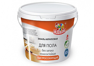 Эмаль акриловая для пола OLECOLOR золотистый (1,0кг)