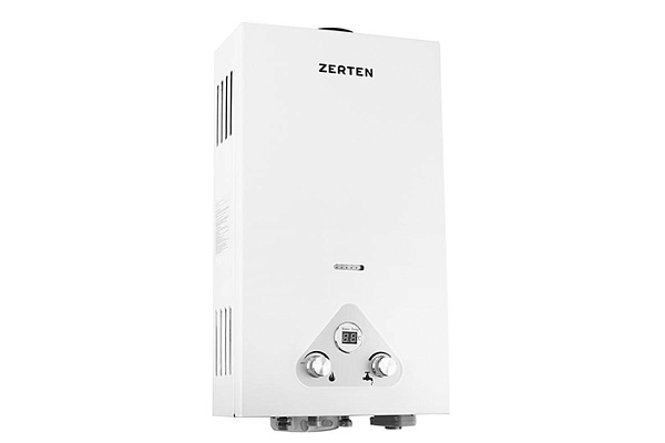 Водонагреватель газовый проточный OASIS Eco Белый W-20 (20кВт/12л.мин, медь, дымоход ДУ110)