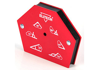 Магнитный уголок ELITECH усилие=11,5кг, углы 30/45/60/75/90/135 0606.017600
