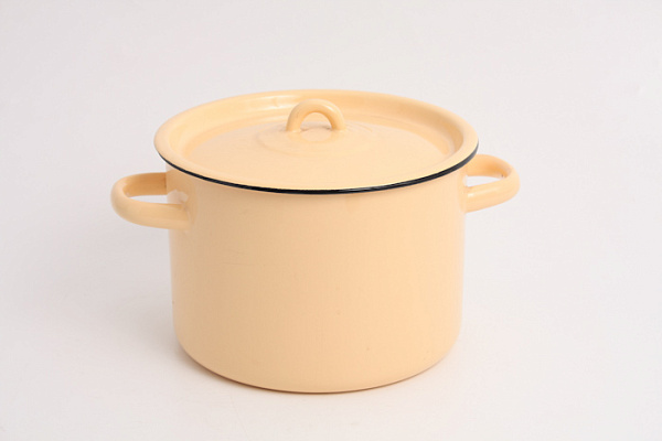 Кастрюля эмалированная без рис. Северсталь 4,5л (2с17)