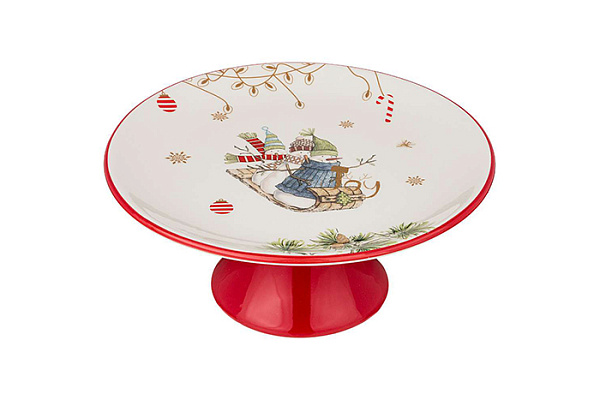 Тортовница Зимняя забава 22х22х11см (358-1688)