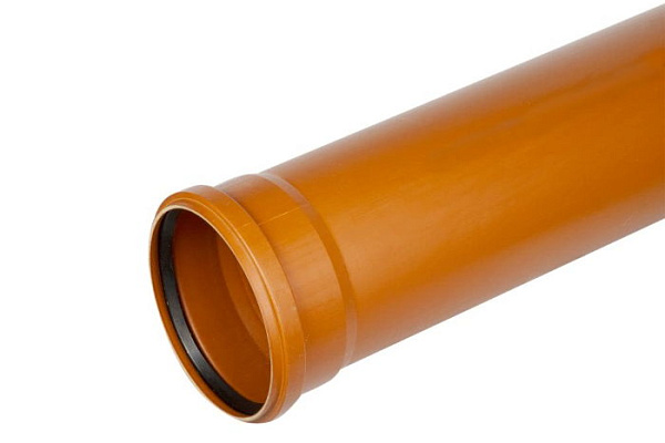Труба наружная канализационная ПП 110х3000мм стенка 3.2мм ОРАНЖЕВЫЙ (1/6)