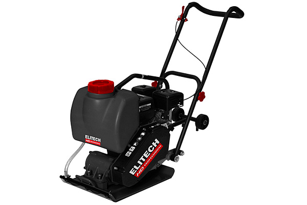Плита вибротрамбовочная ELITECH HD VTP 60T (60кг, 6.5л/с, 500х360мм, вода, коврик, колеса)