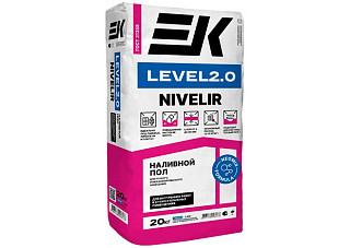 Смесь для пола EK LEVEL 2,0 влагостойкий (20 кг) 5 мм-80 мм