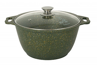 Кастрюля литой алюминий г.Кукмор Trendy stryle (malachite) 4,0л (к41tsml)