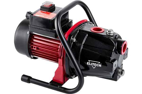 Насос поверхностный ELITECH НП 600Ч (Чугун,600Вт,Напор-35м,Глубина-7м, 3,5бар, 47л/м)