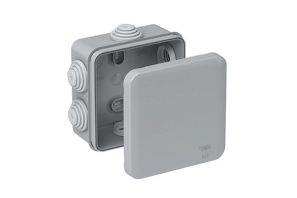 Коробка распределительная 85х85х40мм IP55 серая IMT35092 (145) 092