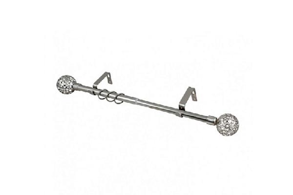 Карниз телескоп матовое серебро