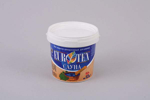 Состав ЕВРОТЕКС сауна лак для дерева Рогнеда (0,9кг)