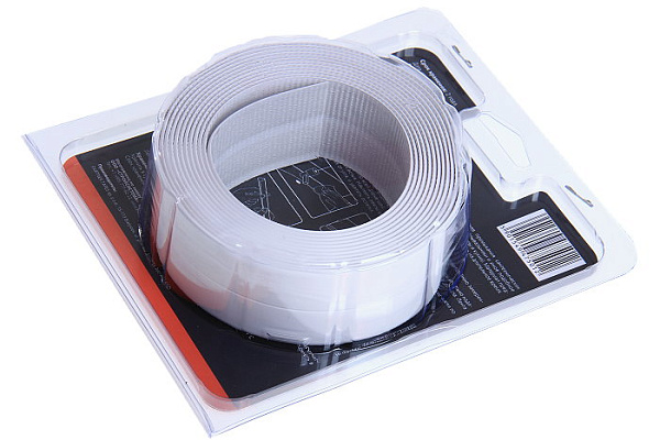 Лента-бордюр для раковин и ванн 19х19мм, белая, 3,35м (1кор-20шт)