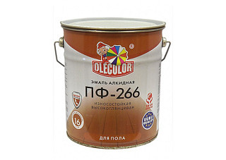 Эмаль ПФ 266 OLECOLOR золотистый (20,0кг)