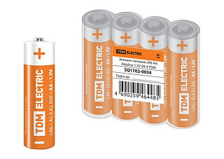 Элемент питания TDM LR6 AA Alkaline 1,5V SR-4 (1702-0034)