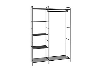 Гардеробная система "Валенсия 1" (VALENCIA 1 clothes rack) (Черный)