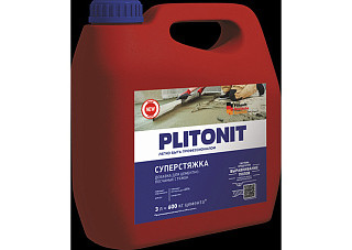 Добавка для пола PLITONIT СуперСтяжка -3 для цементно-песчаных смесей 3л. Н003330