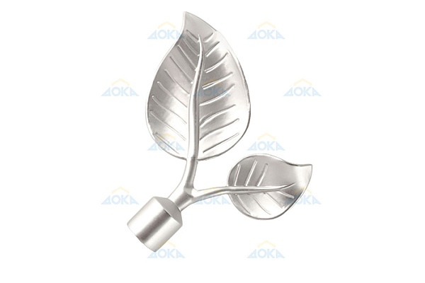 Наконечник металлический D16 Лист Большой сатин уп 2 шт