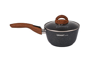 Ковш 1,5л Кукмор Granit Ultra Induction (blue) с носиком, съемная ручка, стекл. кр. кгги0156а
