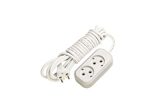 Удлинитель 1,5м 2гн. ProfiTec ST сет TURBO б/з ПВС 2*0,75 10A бел (ABS-пласт) (1010200002)