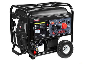 Бензогенератор ELITECH HD GES 15500EWS-3 (11/12 кВт, 220/380В, эл.старт, бак40л.,ATS, 182кг, колеса)