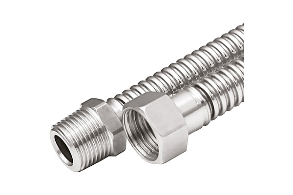 Подводка сильфонная для газа AQUALINK (1/2) Г/Ш 120см (65/1) (07024)