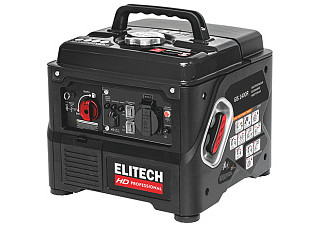 Бензогенератор ELITECH HD GIS 1400R инверторный (1,2 кВт, 220 В, ручн.старт, бак 3л.,ATS, 12кг)