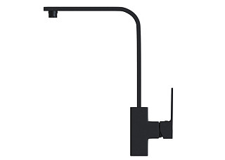Смеситель для кухни 35k MIXLINE ML34-032 Solo Black (Латунь,Высота излива 29см,Картридж 35мм,бок.р.)