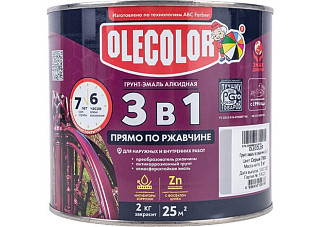 Грунт-эмаль по ржавчине OLECOLOR графит 7024 (2,0кг) 