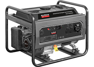 Бензогенератор ELITECH HD GES 6500RW (5 кВт/5,5кВт, 220 В, ручной старт, бак 25л., 74 кг, кол)