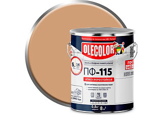 Эмаль ПФ 115 OLECOLOR бежевый (5,0кг)