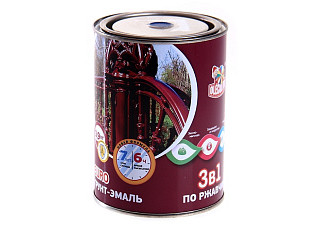 Грунт-эмаль по ржавчине OLECOLOR синий (0,9кг) 