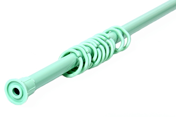 Карниз телескопический для ванной комнаты AQUA-PRIME 110-210см салатовый (1/30)