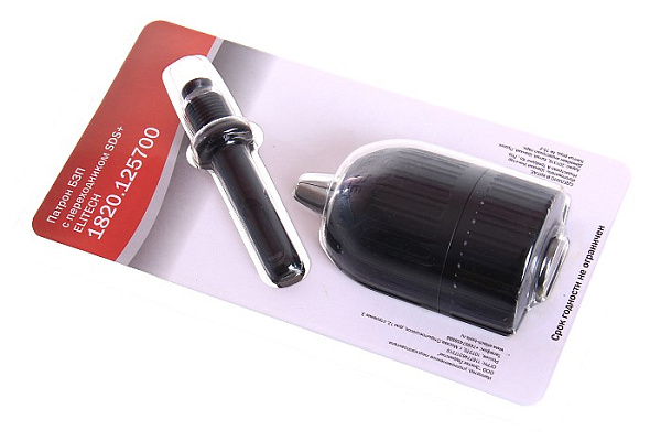 Патрон БЗП ELITECH 2-13мм, 1/2-20UNF, переходник SDS-plus 1820.125700