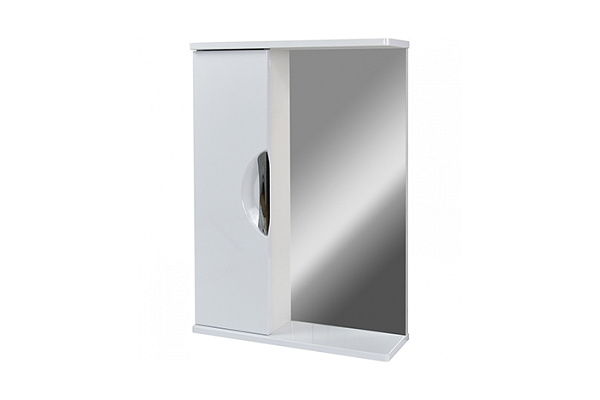 Зеркало шкаф Афина 60 DORATIZ белый 600х170х700мм (2711.670)