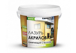 Состав акриловый защитно-красящий Лазурь FARBITEX ПРОФИ WOOD орегон (2,5кг) 
