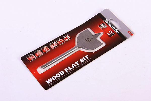 Сверло по дереву MATRIX перовое, 50 мм 6-гранный хвостовик 70434 (50/200)