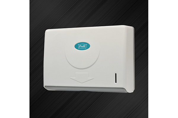 Диспенсер бумажных полотенец Puff-5110 ABS-пластик, белый 105х285х210 (1402.102)