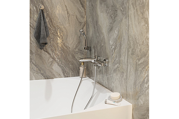 Смеситель для ванны MIXLINE ML39-01 Organic (Латунь,Длина излива 17см,Кран-букса 1/2")