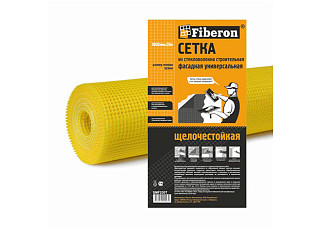 Сетка строительная FIBERON ФАСАДНАЯ УНИВЕРСАЛЬНАЯ 1000мм.х18м желтая, 5х5 SMF230T/9