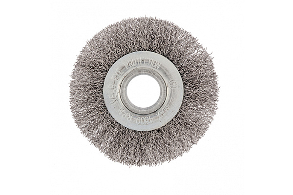 Щетка для УШМ СИБРТЕХ 200 мм, посадка 22,2 мм, плоская, витая проволока (746687)