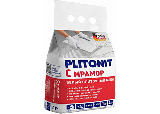 Клей PLITONIT С Мрамор для плитки Белый пакет 4кг (H006387)
