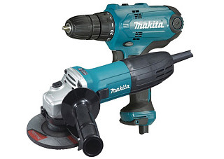 Набор инструмента Makita DK0117 (дрель DF0300+УШМ 9555HN)