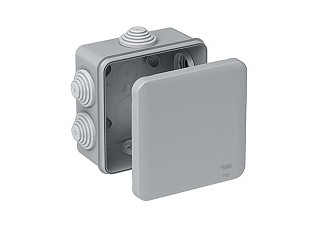 Коробка распределительная 100х100х50мм IP55 серая IMT35091 (091)
